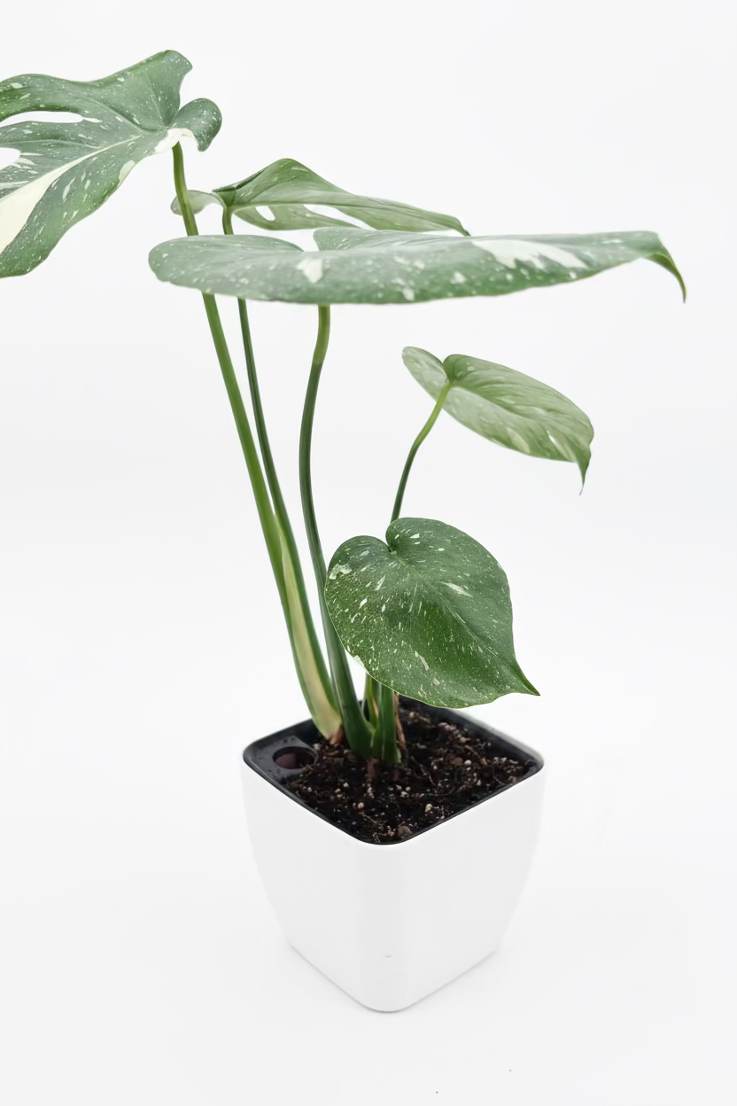🌿 Monstera Thai Constellation Rare Variegated Monstera Potted 4" • Collector Tropical Houseplant