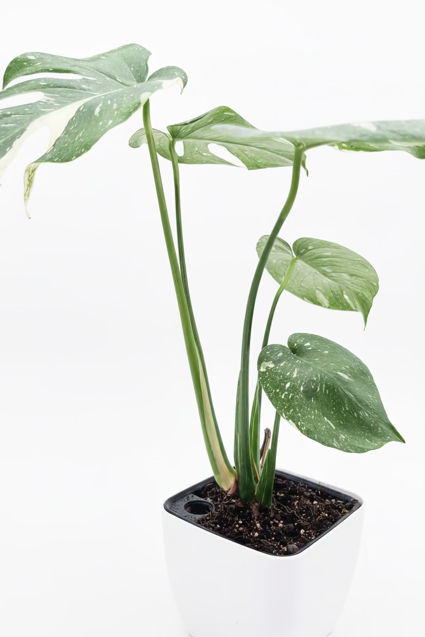 🌿 Monstera Thai Constellation Rare Variegated Monstera Potted 4" • Collector Tropical Houseplant